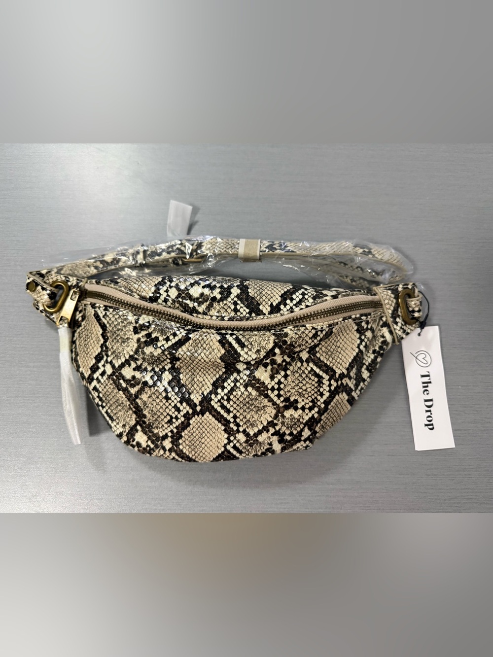 The Drop Snake Print Belt Bag Fanny Pack Crossbody NWT
